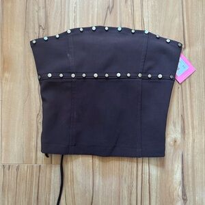 EDIKTED studded corset top